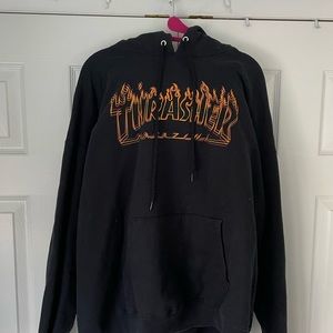 RARE Thrasher triple logo hoodie